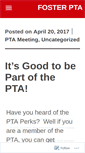 Mobile Screenshot of fosterpta.com